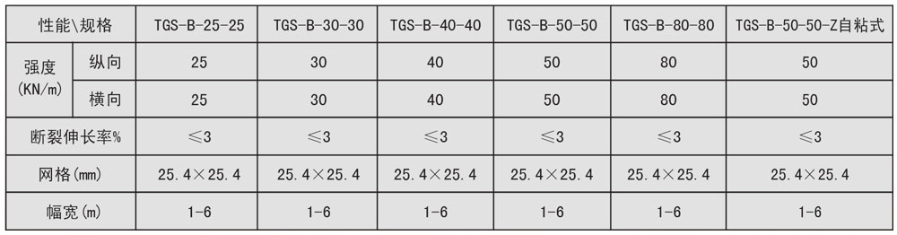 雙向塑料土工格柵