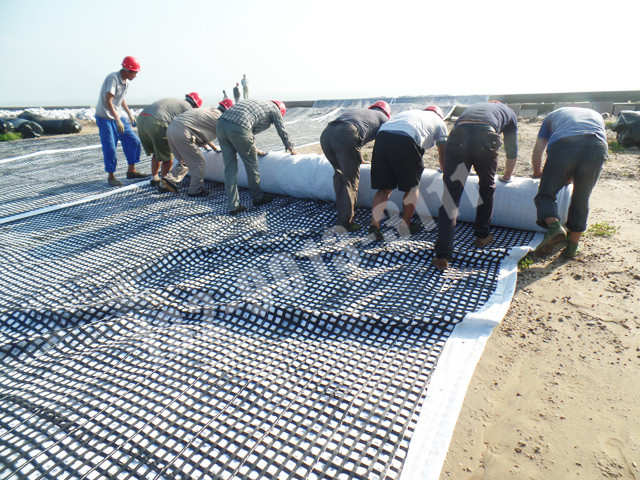 經(jīng)編加筋涂層土工布